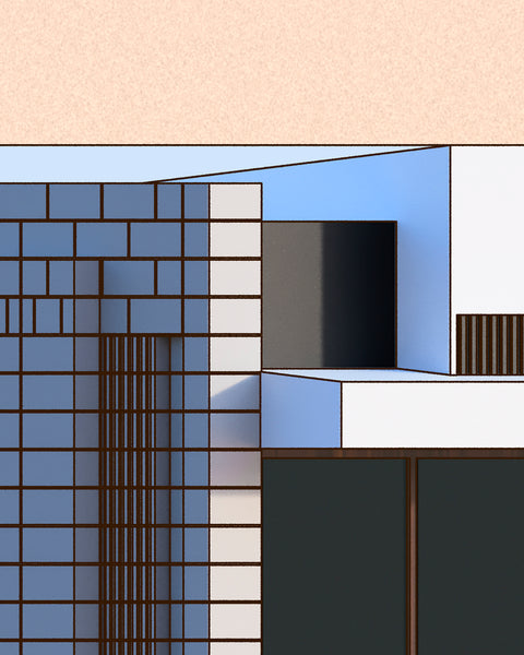 Iwanoff House by Iwan Iwanoff in Floreat illustration by Harry Young Close Up