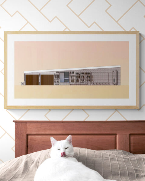 Murphy House Iwanoff Digital Art Print by Perth Artist Harry Young Staged